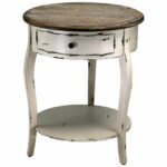 abelard side table distressed white and gray products round rustic accent patterned living room chairs beach coffee expandable trestle farmhouse plans pottery barn floor lamp 150x150