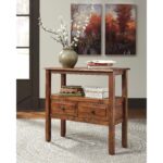 acacia solid wood accent table signature design ashley wolf products color abbonto tables small wine rack black round dining cordless battery operated lamps side wicker narrow end 150x150