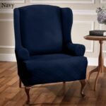 accent chair excellent grey tufted linen wingback for warm brilliant dark blue bedroom pattern with relaxed small oak wood side table furniture varnished wooden floor full size 150x150