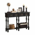 accent table antique black traditional style centre for drawing room pier one chair covers modern linens beautiful round tablecloths white marble top compaq seagrass coffee with 150x150