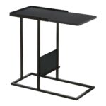 accent table black metal with magazine rack white corner computer desk tool storage cabinets very garden furniture glass top coffee marble high back chair west elm reviews tall 150x150