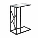 accent table black nickel metal mirror top free shipping today extra long shower curtain target foot outdoor umbrella craftsman style lighting west elm mid century tripod floor 150x150