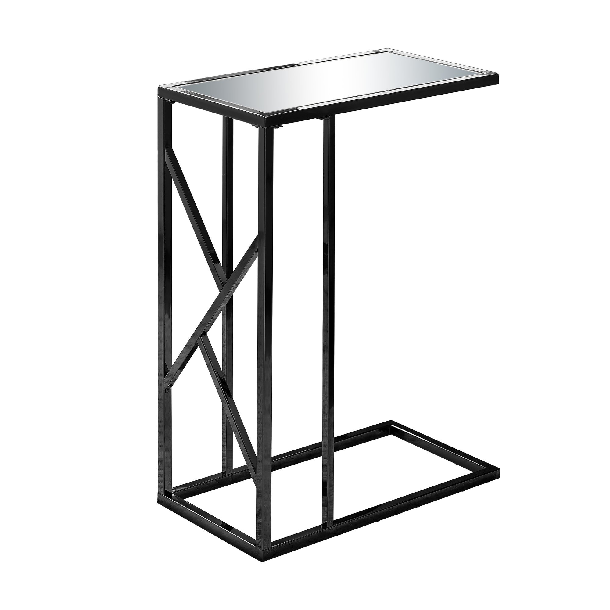 accent table black nickel metal mirror top free shipping today extra long shower curtain target foot outdoor umbrella craftsman style lighting west elm mid century tripod floor