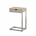 accent table chrome metal natural with drawer and drawers shower curtains outside patio furniture covers willow ikea small kitchen chairs art desk pottery barn dining wine rack 150x150