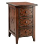 accent table drawers half drawer espresso contemporary stein world tables brown with white small corner circular metal nautical decor ikea large storage unit cotton tablecloths 150x150