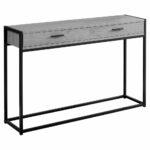 accent table grey black metal hall console trestle pedestal dining mirrored furniture support leg small with storage tall chairs wall pine bedside tables cocktail pottery barn 150x150