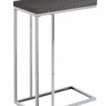 accent table grey chrome metal monarch specialty pier one shower curtains large marble top coffee small wooden with drawers storage chest seat ikea normande lighting led desk lamp 150x150