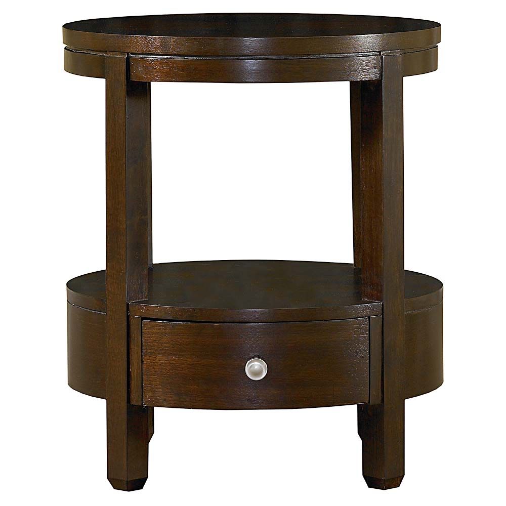 accent table home decor furniture tables and hardware small bassett redin park round with drawer cathedral walnut diameter high outside patio cover sofa lamps large circular