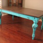 accent table ideas probably terrific best the rustic teal european paint finishes turquoise dining turquoisetable and before dresser end tall lamps target west elm chairs diy 150x150