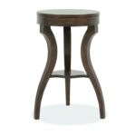accent table metal and wood round faux target small kitchen unfinished avani mango drum top contemporary earthy brown scenic hook full size white wicker furniture pier one 150x150