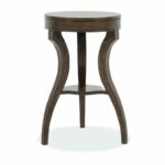 accent table metal and wood round faux target small kitchen unfinished avani mango drum top contemporary earthy brown scenic hook natural large size modern dining room inch 150x150
