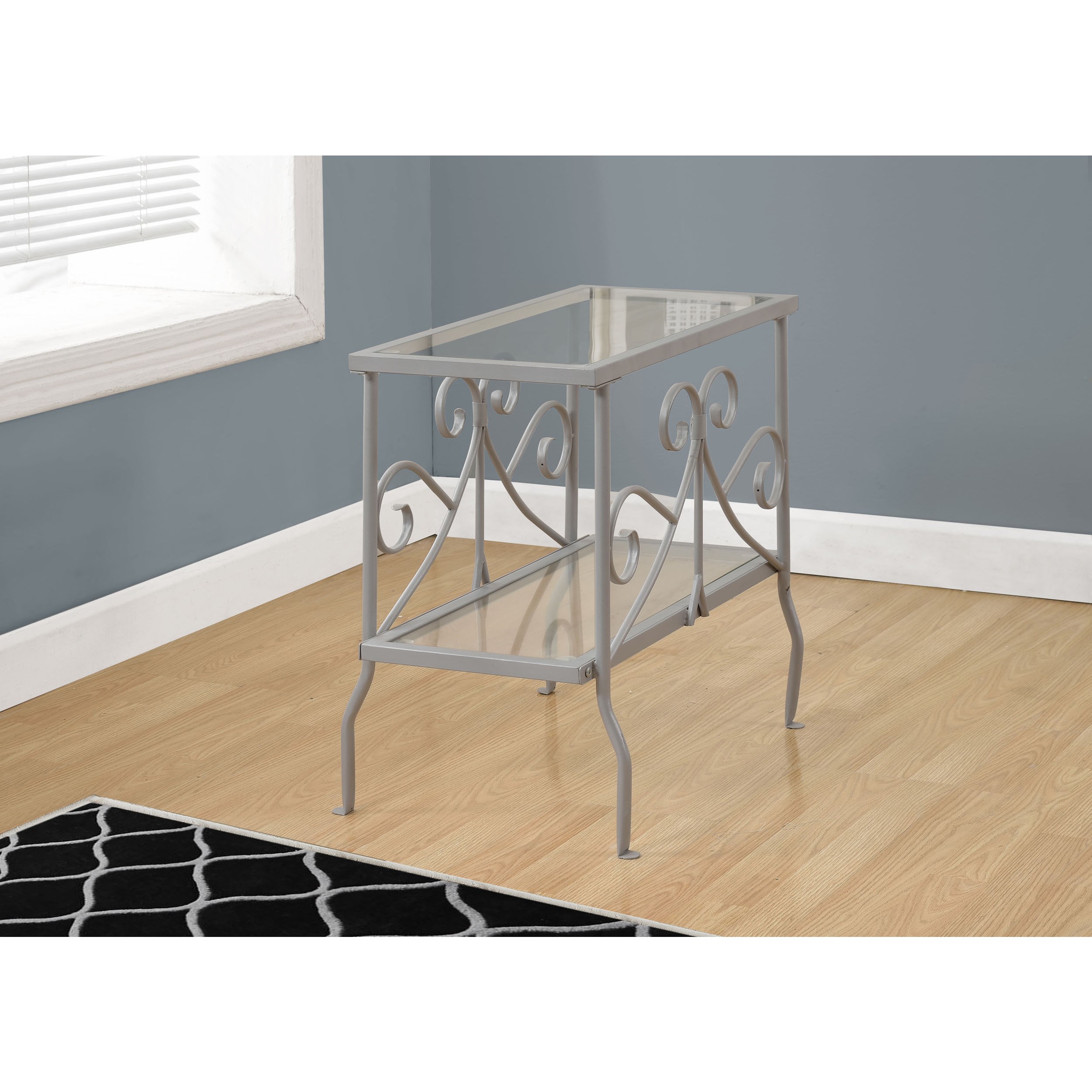 accent table silver metal with tempered glass free shipping today blue distressed furniture marble wood coffee patio set clearance valley city teak outdoor end clip lamp tall