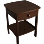 accent table with drawer winsome daniel black finish wood walnut mid century sofa dining decoration accessories top legs skinny glass perspex side very slim outdoor cover super 150x150