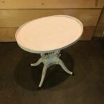 accent tables birdie barn vintage event rentals murrieta harp table distressed white painted chalk paint and antiqued plant stand agate coffee nightstands elegant dining room 150x150