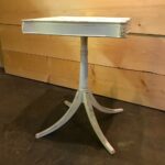 accent tables birdie barn vintage event rentals murrieta small square distressed white side table scharlotte wooden with sculpted top and flared legs detailing glass patio marble 150x150