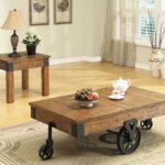 accent tables distressed country wagon coffee table quality products coaster color coas pottery barn quilted runner white marble nesting stainless steel kitchen cart card 150x150