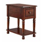 accent tables drawer chairside table with cherry finish morris products stein world color basket drawers mirror coffee ikea wooden threshold plates home goods lamp sets telephone 150x150
