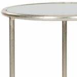 accent tables furniture safavieh detail mirrored glass table with drawer shay top silver design high wine rack patio nic country cottage coffee unusual side ashley bedding square 150x150