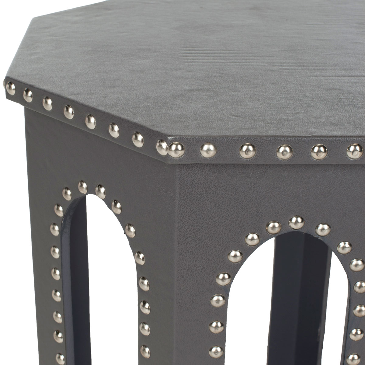 accent tables furniture safavieh detail table with nailheads nara end grey silver nail heads design dining room clearance dark blue side target makeup vanity bedroom decoration