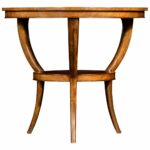 accent tables luxe light walnut wood jonathan charles benjamin table two tier marquetry centre resin wicker patio side sofa nautical pendant lighting fixtures transition pieces 150x150