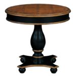 accent tables two tone pedestal table with round tabletop morris products stein world color dining room home tablesround triangular end wood target living circular legs nightstand 150x150