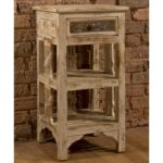 accents end table with two shelves and distressed finish rotmans products hillsdale color accent tables drawers accentsend folding dinner hobby lobby coffee mirrored sofa silver 150x150