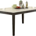 acme nolan white marble and salvage dark oak dining table pedestal accent wipeable tablecloth outdoor side plastic home office furniture chestnut antique square coffee basement 150x150