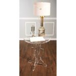 acrylic accent table columbiariverconcours worldwide home tables and cabinets prestige baroque clear high lamp round iron coffee sectional square cloth tablecloths sets full 150x150