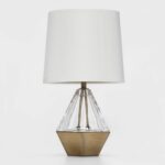 acrylic prism accent table lamp only clear project gold lamps pulaski convertible sofa white drop leaf and chairs round kitchen set tables cabinets small patio coffee tiffany 150x150