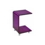 acrylic shape accent table purple products bbq side beach themed lighting black wrought iron coffee west elm knock off ashley sofa grey nightstand beachy chairs target threshold 150x150