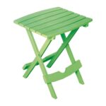 adams manufacturing quik fold summer green resin plastic outdoor side tables table small stackable garden coffee blue living room chairs high accent dining cherry corner inch 150x150