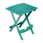 adams manufacturing quik fold teal resin plastic outdoor side table tables patio set marble top end target furniture moving pads crystal lamps for living room garden bench covers 150x150