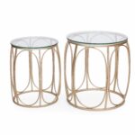 adeco new home garden patio accent metal nesting side end tea table coffee tables black interior decoration ideas round west elm industrial desk ott sofa small vintage console 150x150