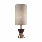 adesso antique brass and walnut rubberwood carmen table lamp metal accent free shipping today reclaimed wood pub round coffee cloth silver small lamps with wheels target chair 150x150