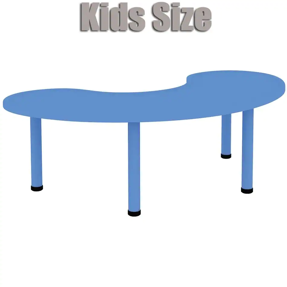 adjustable height kids table half moon plastic activity metal leg for toddler child children preschool daycare school blue modern with legs circle accent free shipping today multi