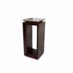 aico michael amini freestanding sergio tall accent table base with marble top metal hover zoom multi colored end tables room essentials hairpin walnut bronze round side white 150x150