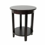 alaterre shaker cottage round accent table espresso pedestal bedside jcpenney decorative pillows cordless lamps with shade spiralizer target counter height chairs small mirror pub 150x150