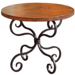 alexander wrought iron end table with round top timeless twi inch high accent tables larger mini lights tall nightstand wooden lamp walnut dining chairs kitchen console outdoor 150x150