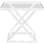alexandra von furstenberg acrylic accent table original metal furniture legs modern wood and nesting tables steel black end outdoor umbrella stand all glass side solid semi circle 150x150