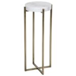 alexia hollywood regency quartz antique brass round side table product accent kathy kuo home compact dining set square outdoor tablecloth chair patio cardboard exterior door 150x150