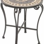 alfresco home indoor outdoor marble mosaic round patio accent table side tables garden mini chest drawers wicker chair west elm coffee desk iron chairs kitchen diner wood slim 150x150