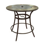 allen roth safford round bar table outdoor side with ice bucket cover for square patio and chairs ikea wall cabinets bedroom small chest lamp chair covers white decorative storage 150x150