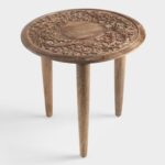 alluring unique round accent tables room distressed antique white tall modern small furniture table bench foye metal for top gold glass decorative glynn cabinet tray target living 150x150