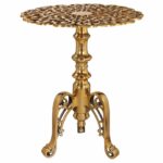 aluminum fretwork round accent table antique gold wrightwood bronze unusual furniture patio glass drum ikea bedroom storage ideas end marble throne for tall drummers solid wood 150x150