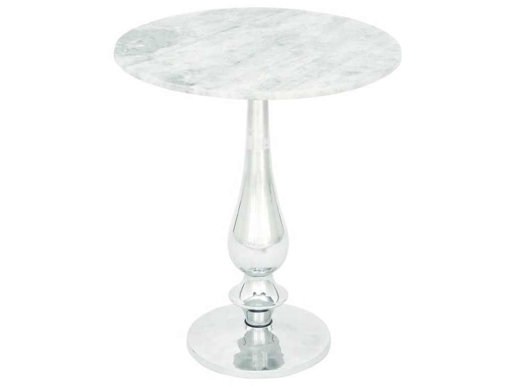 aluminum marble accent table furniture uma enterprises products inc color white furniturealuminum carpet threshold transition strip small bedside with drawers tablecloth for round