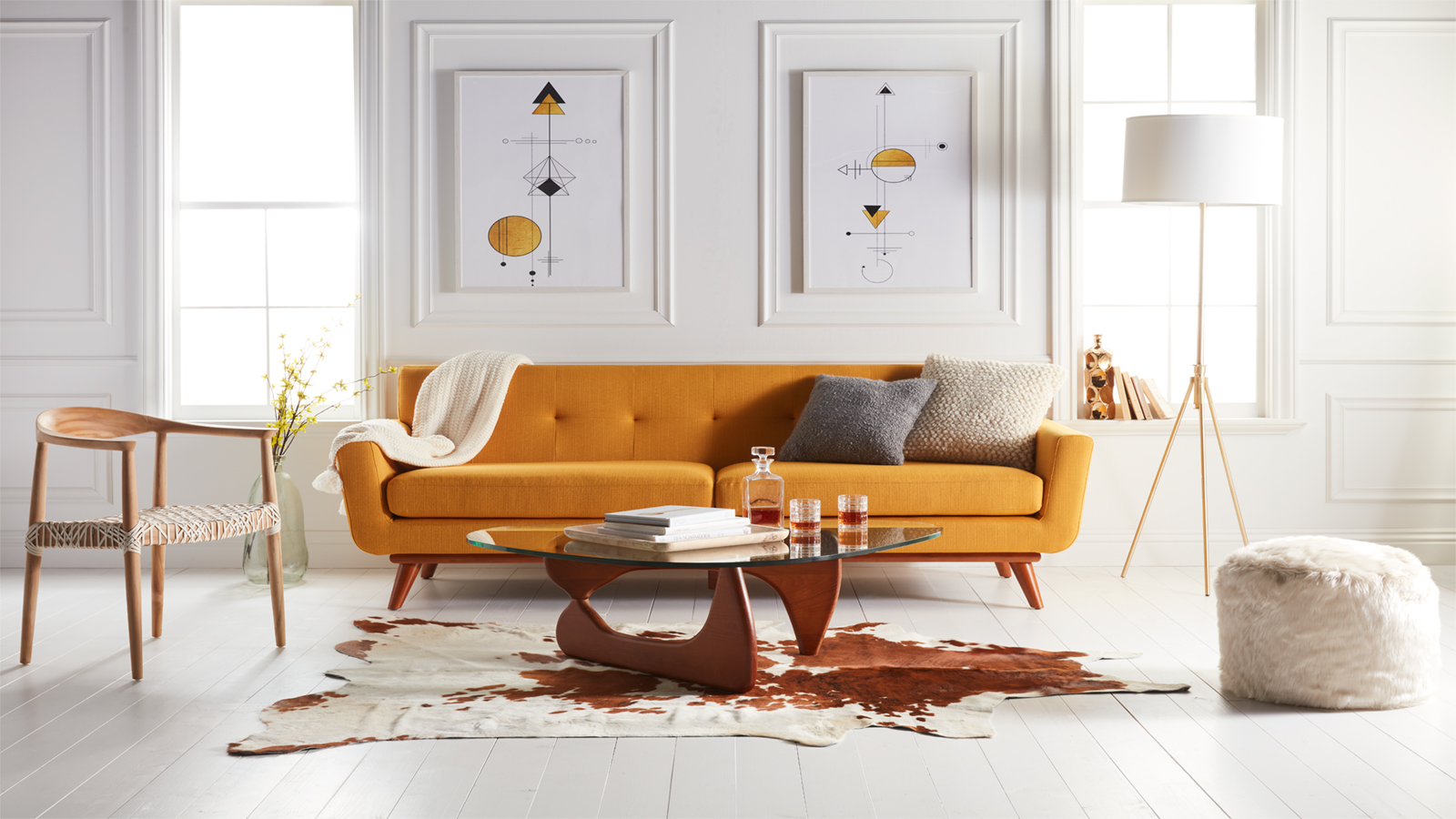 amazing ambella home intersection accent table steel mid century living room nate berkus round gold with marble top just introduced pable feature that makes ing furniture breeze