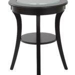 amazing black round accent table with metal outdoor side stylish office star harper glass top brushed tures gallery cnxconsortium drawer file cabinet tool storage transition trim 150x150