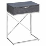 amazing monarch specialties accent table grey chrome metal pier end tables chaise lounge made coffee bistro and chairs white bedside small retro counter height dining with bench 150x150