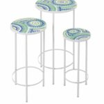 amazing mosaic accent table with imax worldwide laguna inch round set outdoor storage bench cushion ikea reproduction designer furniture winsome instructions white wicker coffee 150x150