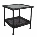 amazing small patio end tables folding side table back metal clever ideas garden treasures glenlee brown wicker square with portable foldable accent marble and chrome coffee inch 150x150